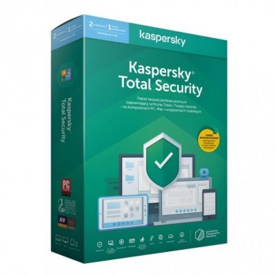 Kaspersky Total Security 2021 2 PC/ 1 rok  /  Polska wersja językowa! / szybka wysyłka na e-mail / Faktura VAT / 32-64BIT / WYPRZEDAŻ