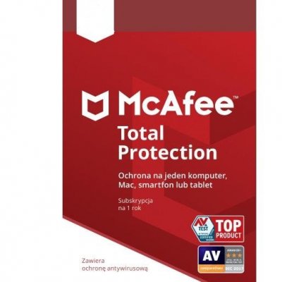 McAfee Total Protection  5 PC/1 rok  /  Polska wersja językowa! / szybka wysyłka na e-mail / Faktura VAT / 32-64BIT / WYPRZEDAŻ